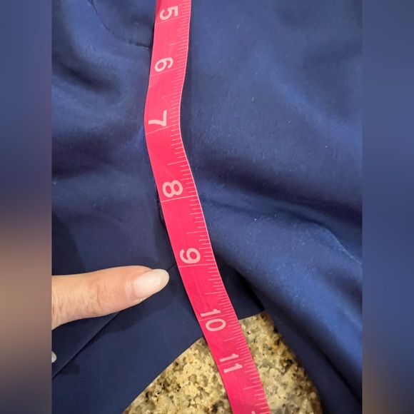 Express, The Colimnist, Trousers Women’s Blue EUC Size 10 straight leg mid rise - Picture 5 of 12